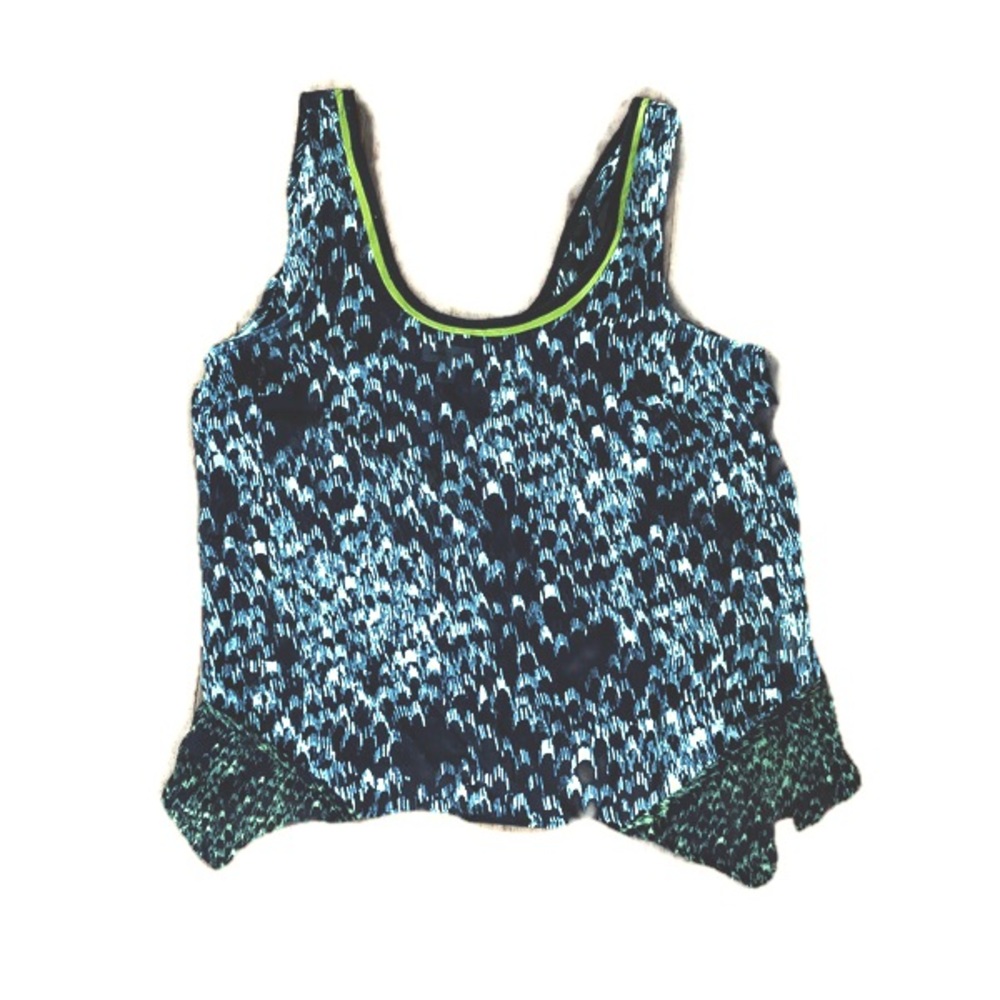 Silence and noise crepe crop tank top